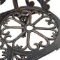 Preview: Gartenbank 100 cm Aluminiumguss Bronzefarben