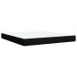 Preview: Boxspringbett mit Matratze Schwarz 180x200 cm Stoff