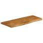 Preview: Tischplatte mit Baumkante 100x40x3,8 cm Massivholz Mango