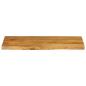 Preview: Tischplatte mit Baumkante 100x40x3,8 cm Massivholz Mango
