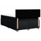 Preview: Boxspringbett mit Matratze Schwarz 140x190 cm Stoff