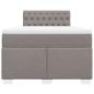 Preview: Boxspringbett mit Matratze Taupe 120x200 cm Stoff