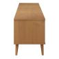 Preview: TV-Schrank MOLDE Braun 158x40x49 cm Massivholz Kiefer
