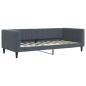 Preview: Tagesbett Dunkelgrau 90x190 cm Samt