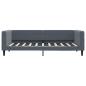Preview: Tagesbett Dunkelgrau 90x190 cm Samt