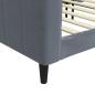 Preview: Tagesbett Dunkelgrau 90x190 cm Samt