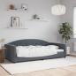 Preview: ARDEBO.de - Tagesbett Dunkelgrau 100x200 cm Samt