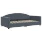 Preview: Tagesbett Dunkelgrau 100x200 cm Samt