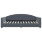 Preview: Tagesbett Dunkelgrau 100x200 cm Samt