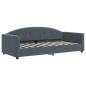 Preview: Tagesbett Dunkelgrau 90x190 cm Samt