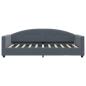 Preview: Tagesbett Dunkelgrau 90x190 cm Samt