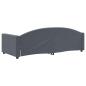Preview: Tagesbett Dunkelgrau 90x190 cm Samt