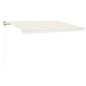 Preview: Automatische Markise mit LED Windsensor 400x300 cm Creme