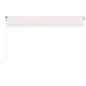 Preview: Automatische Markise mit LED Windsensor 400x300 cm Creme