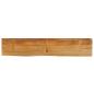 Preview: Tischplatte mit Baumkante 140x40x2,5 cm Massivholz Mango