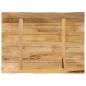 Preview: Tischplatte mit Baumkante 70x60x3,8 cm Raues Mango Massivholz