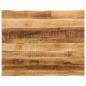 Preview: ARDEBO.de - Tischplatte mit Baumkante 100x80x3,8 cm Raues Mango Massivholz