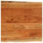 Preview: ARDEBO.de - Tischplatte 80x80x2,5cm Quadratisch Massivholz Akazie Baumkante