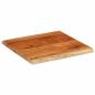 Preview: Tischplatte 80x80x2,5cm Quadratisch Massivholz Akazie Baumkante