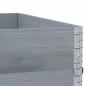 Preview: Pflanzkasten Grau 100x100 cm Massivholz Kiefer