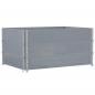 Preview: Pflanzkasten Grau 120x80 cm Massivholz Kiefer