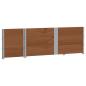 Preview: Pflanzkasten Braun 150x50 cm Massivholz Kiefer