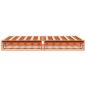Preview: Massivholzbett ohne Matratze Wachsbraun 120x200 cm Kiefernholz