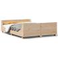 Preview: Massivholzbett ohne Matratze 135x190 cm Kiefernholz