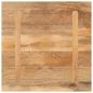 Preview: Tischplatte 80x80x2,5 cm Quadratisch Massivholz Mango