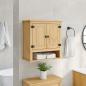 Preview: ARDEBO.de - Bad-Wandschrank Corona 70x33x71,5 cm Massivholz Kiefer