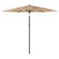 Preview: Sonnenschirm mit Stahlmast Braun 268x268x226 cm