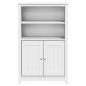 Preview: Badschrank BERG Weiß 69,5x34x110 cm Massivholz Kiefer