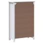 Preview: Badschrank BERG Weiß 69,5x34x110 cm Massivholz Kiefer