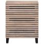 Preview: Sideboard Weiß 60x34x75 cm Massivholz Mango
