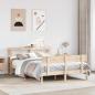 Preview: ARDEBO.de - Massivholzbett ohne Matratze 160x200 cm Kiefernholz