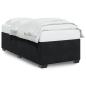Preview: Bettgestell ohne Matratze Schwarz 100x200 cm Samt