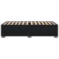 Preview: Bettgestell ohne Matratze Schwarz 100x200 cm Samt