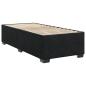 Preview: Bettgestell ohne Matratze Schwarz 100x200 cm Samt