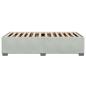 Preview: Bettgestell ohne Matratze Hellgrau 90x190 cm Samt