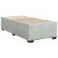 Preview: Bettgestell ohne Matratze Hellgrau 90x190 cm Samt