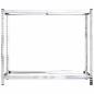 Preview: Reifenregale mit 2 B?den 2 Stk. Silbern 110x40x110 cm Stahl