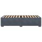 Preview: Bettgestell ohne Matratze Dunkelgrau 90x200 cm Samt