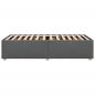 Preview: Bettgestell ohne Matratze Dunkelgrau 80x200 cm Stoff