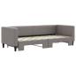Preview: Tagesbett Ausziehbar Taupe 80x200 cm Stoff