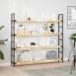 Preview: ARDEBO.de - Schweberegale 3 Stk. 140x20x4 cm Massivholz Akazie Unbehandelt