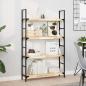 Preview: ARDEBO.de - Schweberegale 2 Stk. 100x20x4 cm Massivholz Akazie Unbehandelt