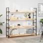 Preview: ARDEBO.de - Schweberegale 2 Stk. 160x30x4 cm Massivholz Akazie Unbehandelt