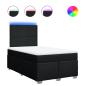 Preview: Boxspringbett mit Matratze Schwarz 120x200 cm Stoff