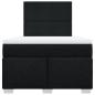 Preview: Boxspringbett mit Matratze Schwarz 120x200 cm Stoff
