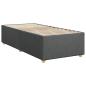 Preview: Bettgestell ohne Matratze Dunkelgrau 90x190 cm Stoff